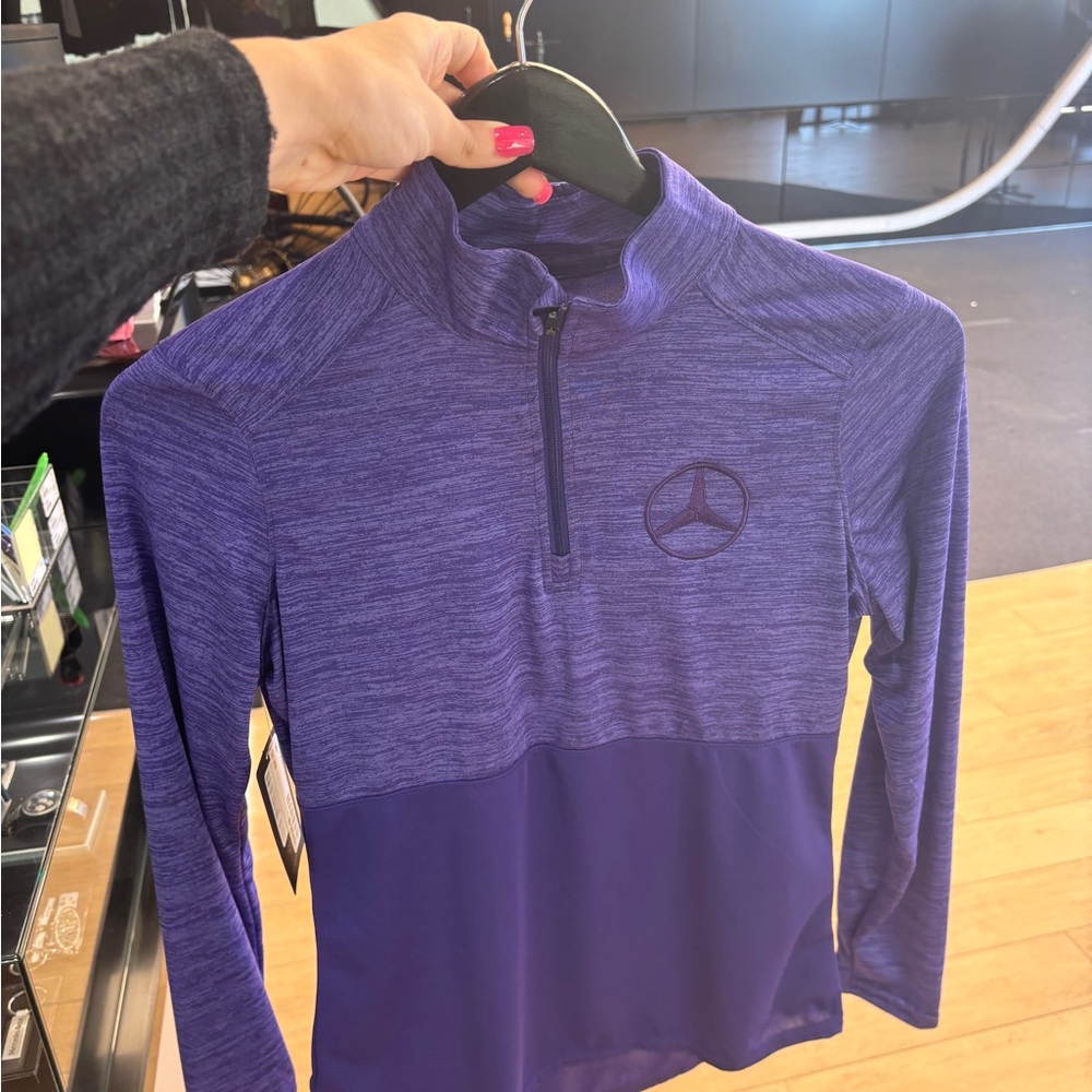 Mercedes-Benz Purple Quarter-Zip Pullover